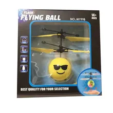 Funny Anti-stress For Children Boys Girl Adult Infrared Sensor Hand Induced Flight Emoji Flying Helicopter Balls RC Drone Toys