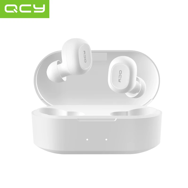 QCY QS2 TWS наушники Bluetooth V5.0 3D стерео Спортивные Беспроводные наушники с двойным микрофоном, автоматическое подключение