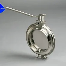 Гигиенический DN150(6 дюймов) Порошок Дроссельный клапан ручной сварки концы из нержавеющей стали сверхмощный