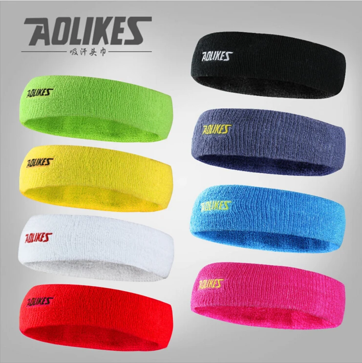 

1 pc High Quality Cotton Sweat Headband For Men Sweatband women Yoga Hair Bands Head Sweat Bands Sports Safety