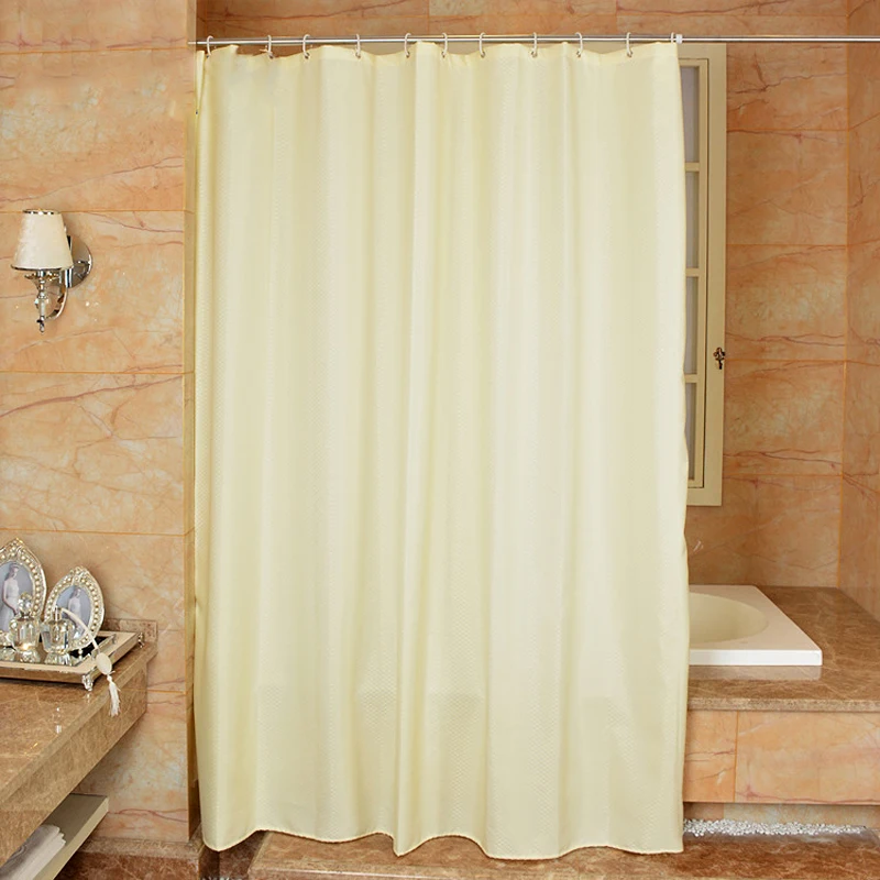 Comwarm Beige Yellow Nordic Simple Style Thickened Checked Shower