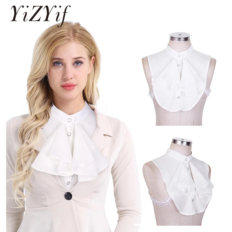 YiZYiF Womens Fake Collar Half Top Collar Detachable Fake False