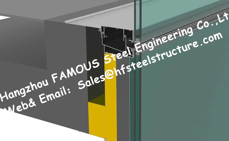 combined glass curtain wall unit