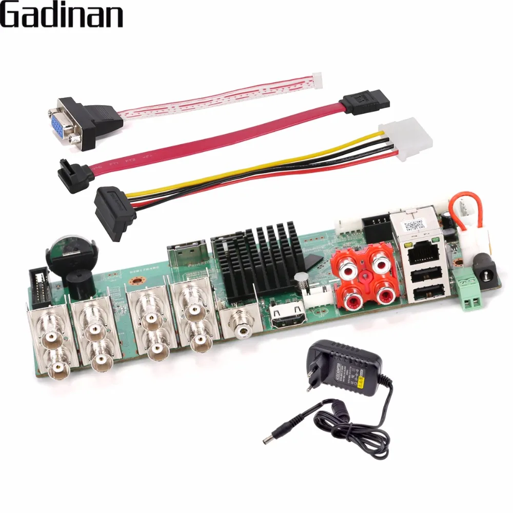 GADINAN CCTV H.264 8 канальный сетевой видеорегистратор AHD/CVI 1080 P/Гибридный 4CH аналоговый P