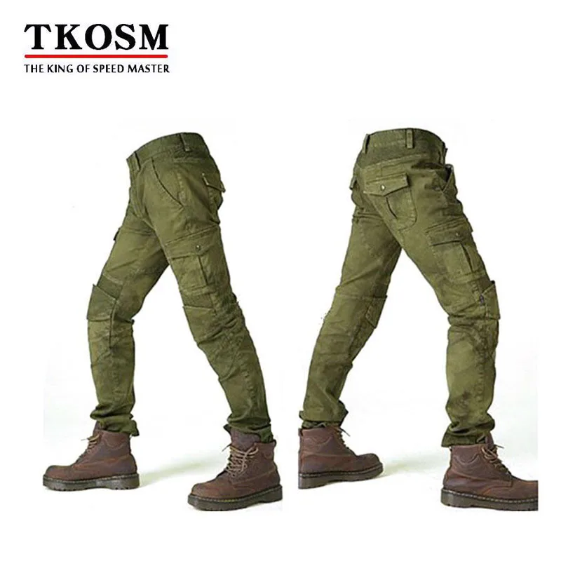 

TKOSM Motorcycle Pants Moto Jeans Trousers Protective Gear Riding Racing Motorbike Dirt Bike Motocross Pants Pantalon Moto Pants