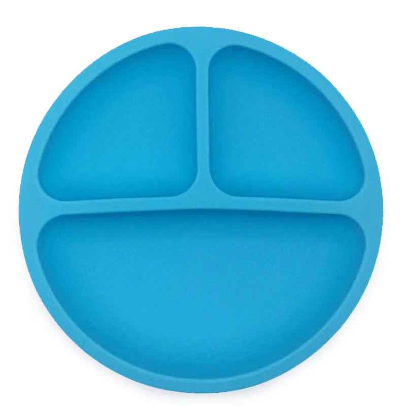 Baby Silicone Dining Plates Toddler Kids Lovely Smile Face Lunch Tableware Kitchen Fruit Dishes Children Feeding Dinner Bowls