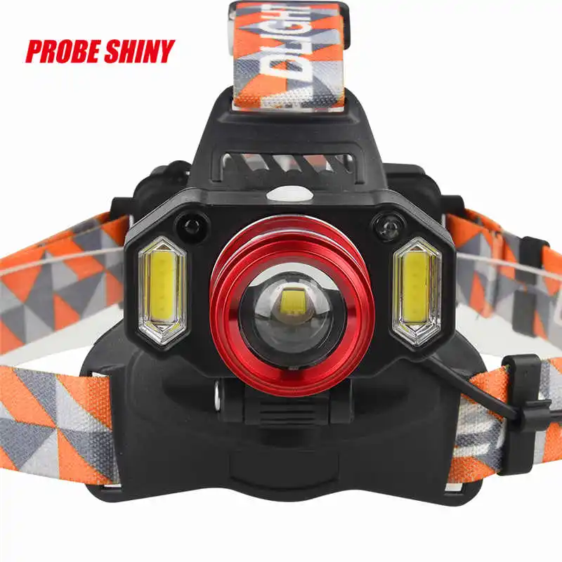 15000LM 1x XM-L T6 LED +2xCOB Rechargeable 18650 Headlamp Head Light Torch powerful led flashlight torch flashlight t6 #4A29 (5)