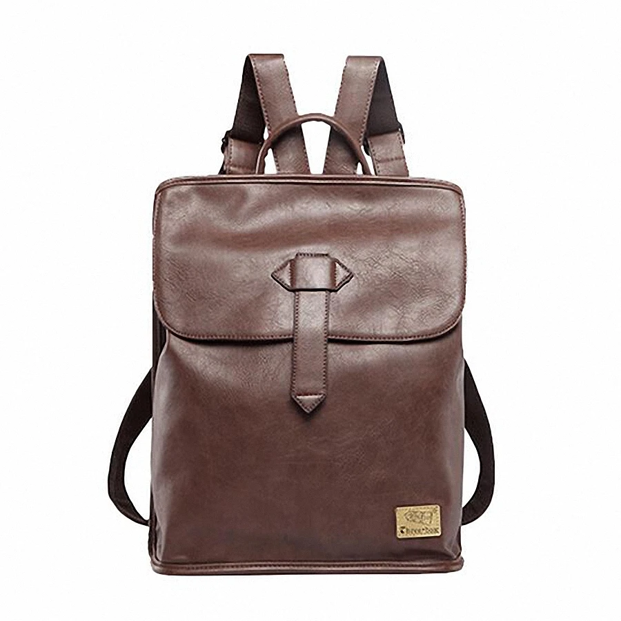 Three box New men font b backpacks b font vintage leather font b backpack b font