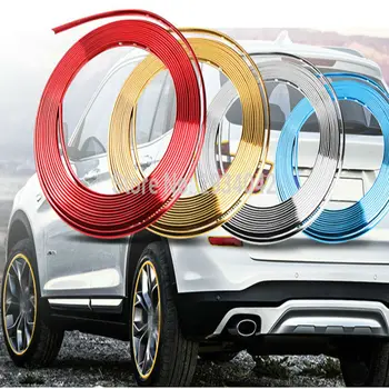 

8 m car-styling upgrade plating contour decorative adhesive paste accessories for Mitsubishi outlander 2016 lancer 10 9 pajero
