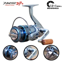 Yumoshi 2000-7000 12+1BB 5.5: 1 фидер катушка рыболовная спининг для рыбалки Металлические Рыболовные Катушки Спиннингом Китай оборудование рыбалка катушка для спиннинга Moulinet все для рыбалки рыбалка