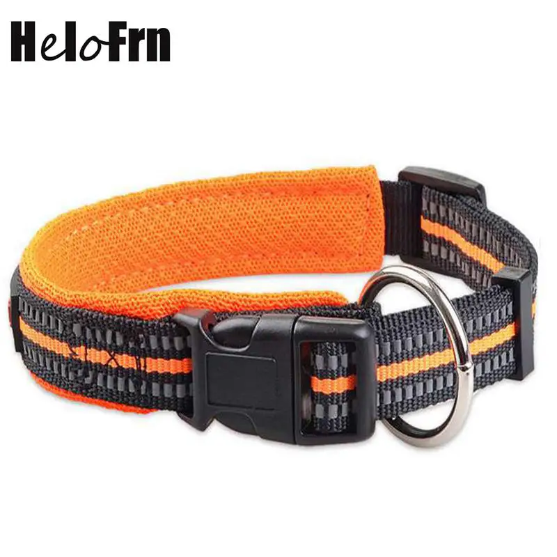 

Nylon Dog Collars For Pet Reflective Collar For Small Medium Large Dog Lead Walking Padded Mesh No Leash Pet Product Accessories