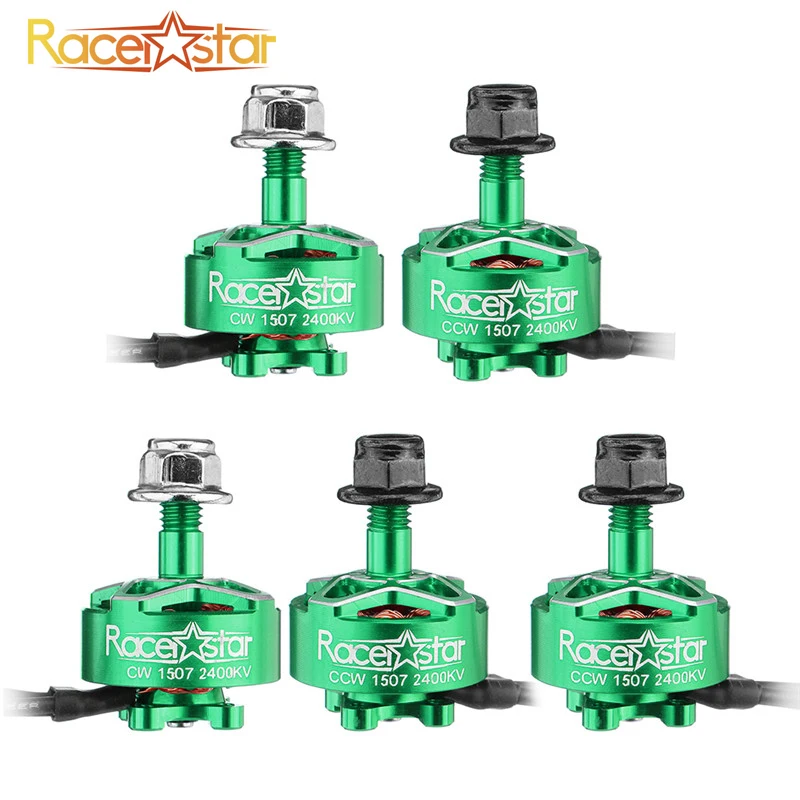 5 PCS Racerstar SPROG X 1507 2400KV 3-6S CW& CCW Brushless Motor for Sprog Beginner RC Drone FPV Racing DIY Accessories