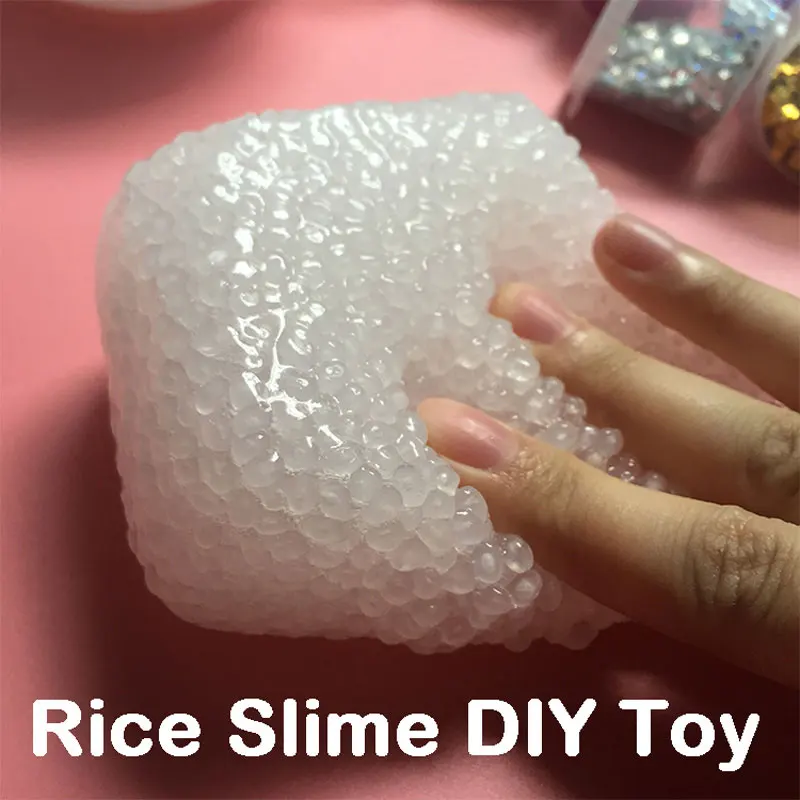 Горячий пенопласт прозрачный пушистый слайм DIY хрустальное тесто Lizun