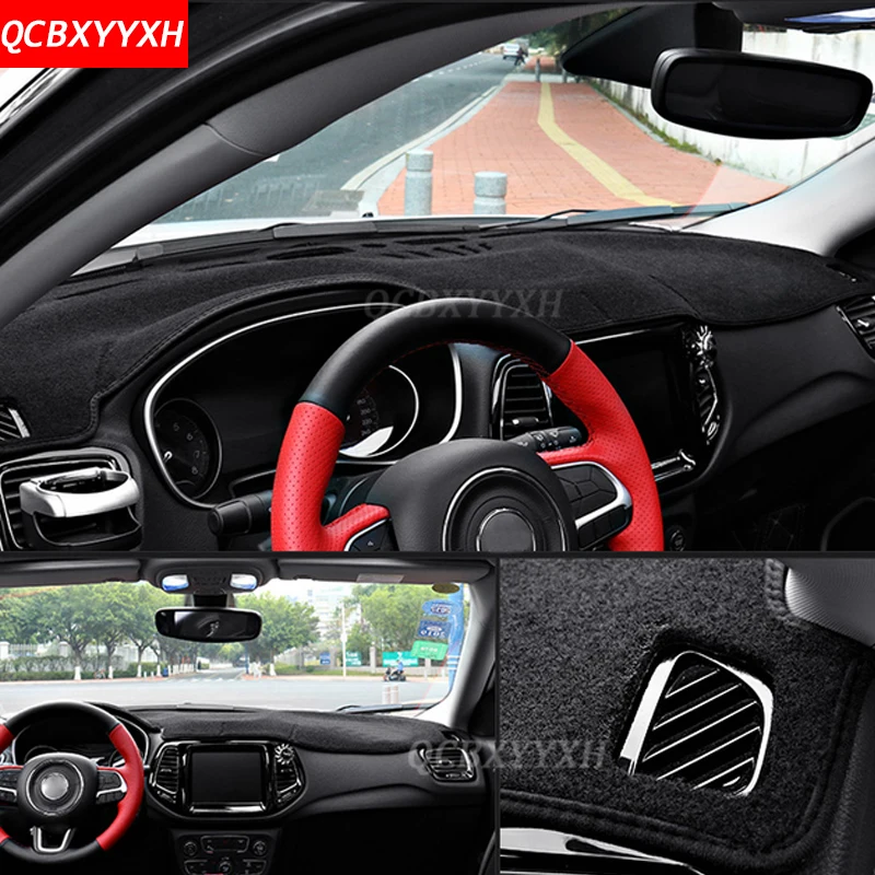 Стайлинга автомобилей Dashboard Избегайте Light Pad полиэстер для Jeep Renegade инструмент крышка платформы стол защитные коврики