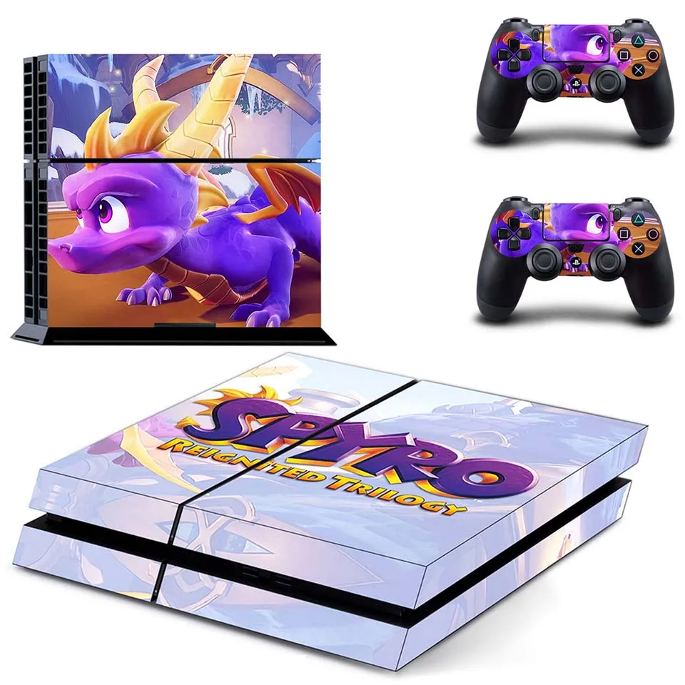 Spyro наклейка для PS4 виниловая стикер sony Playstation 4 консоли и 2 контроллеры s Kit |