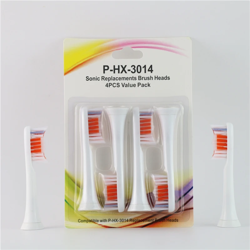 100 шт. сменные насадки зубных щеток для Philips электрическая зубная щетка Sonicare гигиена полости рта Стандартный размер HX3014 Алмазная Чистка