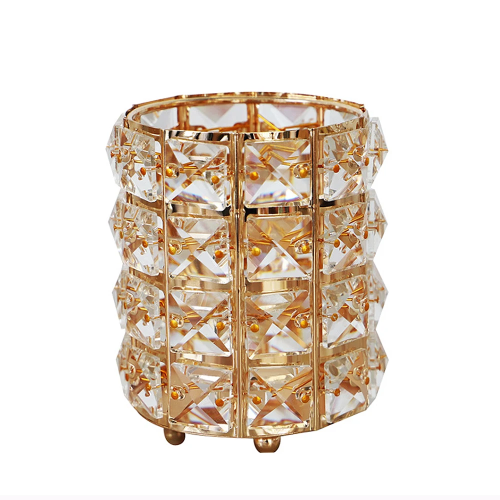 

1PC Multi-Purpose Crystal Storage Holder Cosmetic Brush Makeup Holder Pencil Bucket Pen Storage Rack Container