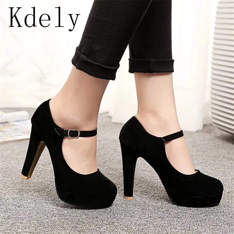 zapato negro mujer tacon