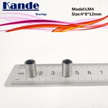 Kande – roulements linéaires LM4UU, 4x8x12mm, 10 pièces, LM4UU