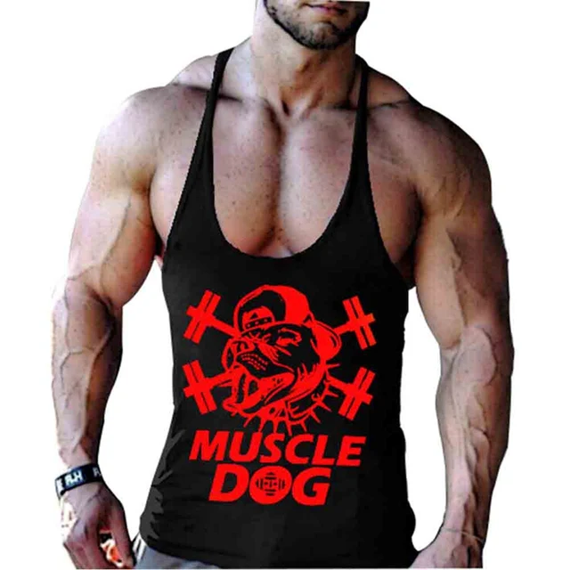 2018 New Cartoon Tee Tops Summer Bodybuilding Fitness Men Vest Tank Top ...