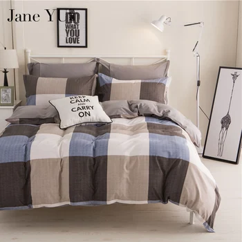 

JaneYU brief style bedspread &coverlet duvet cover geometric Patterns bedding sets 4pcs full/queen/king/superking bedclothes