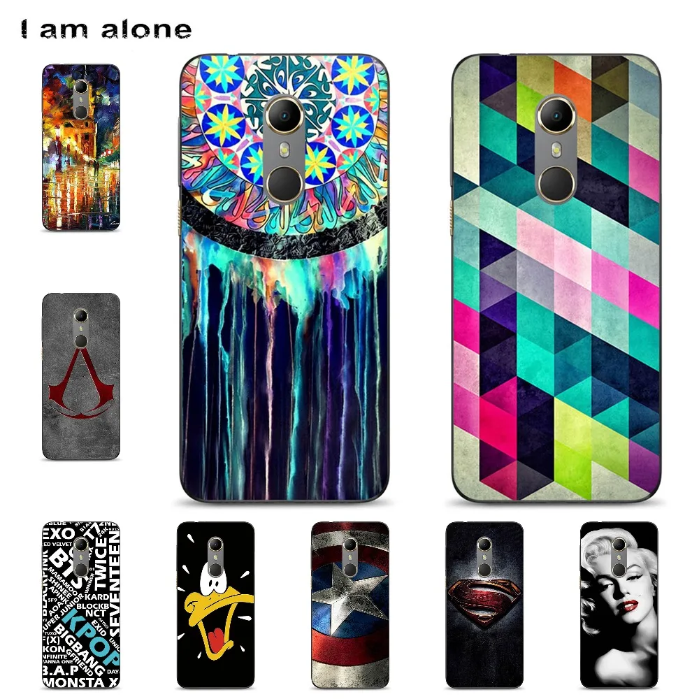 

I am alone Phone Case For Vodafone Smart N9 5.5 inch Solf TPU Fashion Color Paint Mobile For Vodafone Smart N9 Shipping Free