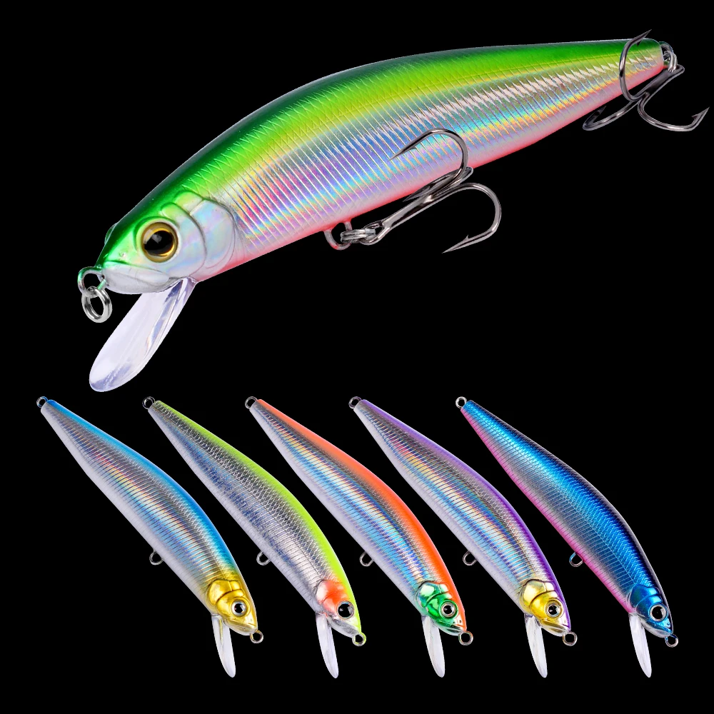 

1PC Hard Fishing Lure 13.5cm-5.3"/24g-0.85oz Artificial Hard Baits 7 Colors Plastic Minnow Fishing Wobbler