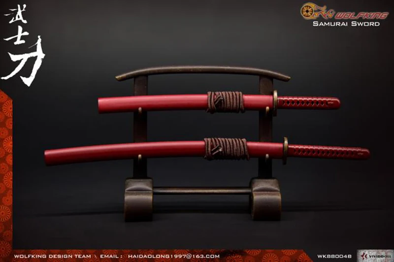 WOLFKINGWK 88004 1/6 масштаб древнее оружие Самурайский Меч Модель с подставкой коллекция игрушек для 12 дюймов фигурка