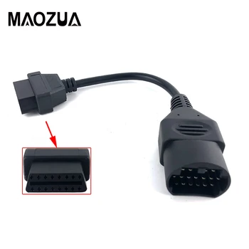 

For MAZDA 17 Pin 17Pin Male to OBD OBD2 OBDII DLC 16 Pin 16Pin Female Car Diagnostic Tool Adapter Converter Cable