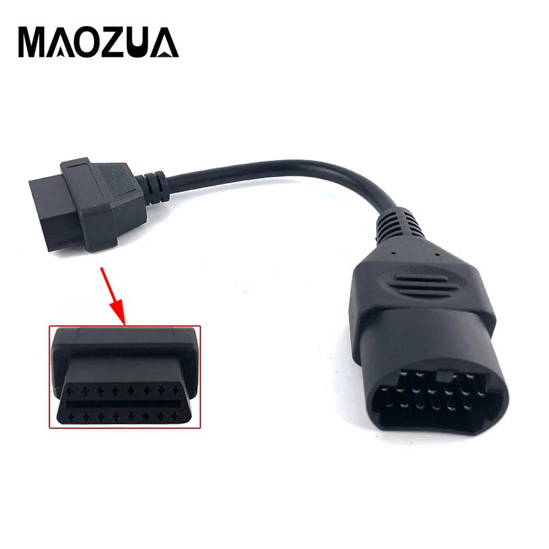 Для MAZDA 17 Pin 17Pin папа к OBD OBD2 OBDII DLC 16 Pin 16 Pin Женский адаптер автомобильного диагностического инструмента кабель конвертера Для MAZDA 17 Pin 17Pin папа к OBD OBD2 OBDII DLC 16 Pin 16 Pin Женский адаптер автомобильного диагностического инструмента кабель конвертера