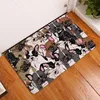 Tapis de porte imperméable pour porte d'entrée, bande dessinée drôle de renard, tapis de peinture pour chambre d'enfants, patins antidérapants ► Photo 2/5