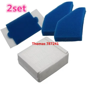 

2set Vacuum Cleaner Foam Filter Replace for Thomas 787241, 787 241, 99 dust cleaning filter replacements filter accessories