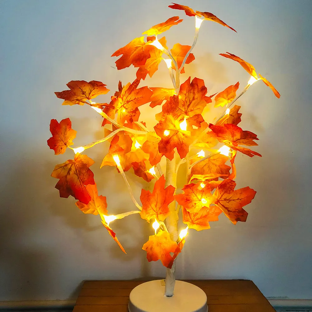 

LED Autumn Maple Tree String Lights Plant Holiday Light Home Christmas Decorative Light CLH@8