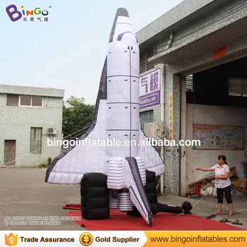 

factory customized 16 feet high big inflatable space shuttle/ 5 meters tall inflatable boat shuttle for decoration toy