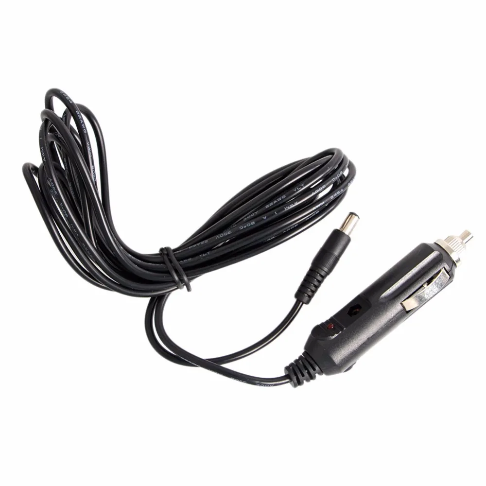 NoEnName_Null 12V DC 5.5mm x 2.1mm Car Cigarette Lighter Power Plug Cord Adapter Cable 3min