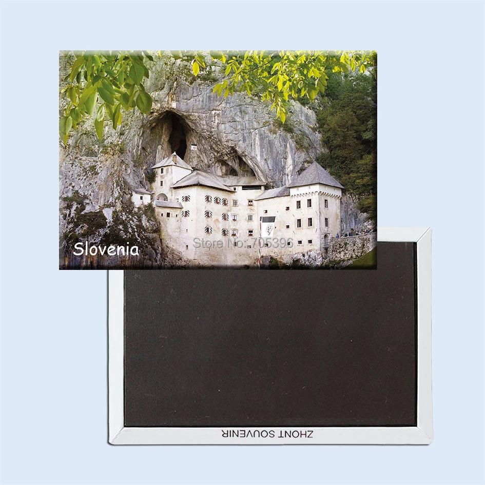 

Tourist Refrigerator Magnets 78*54mm,Predjama Castle Slovenia Fridge Magnet,Souvenir Gifts 20980