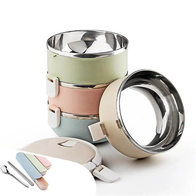 

Stainless Steel Metal Lunch Box For Children Student Insulation Thermal Sushi Food Container Portable Japan Bento Box Dinner Set