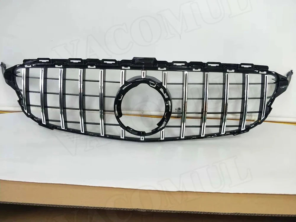 Сетчатая Решетка переднего бампера для Mercedes Benz W205 C200 C250 C300 C43 2015 2019 GTR Style не C63