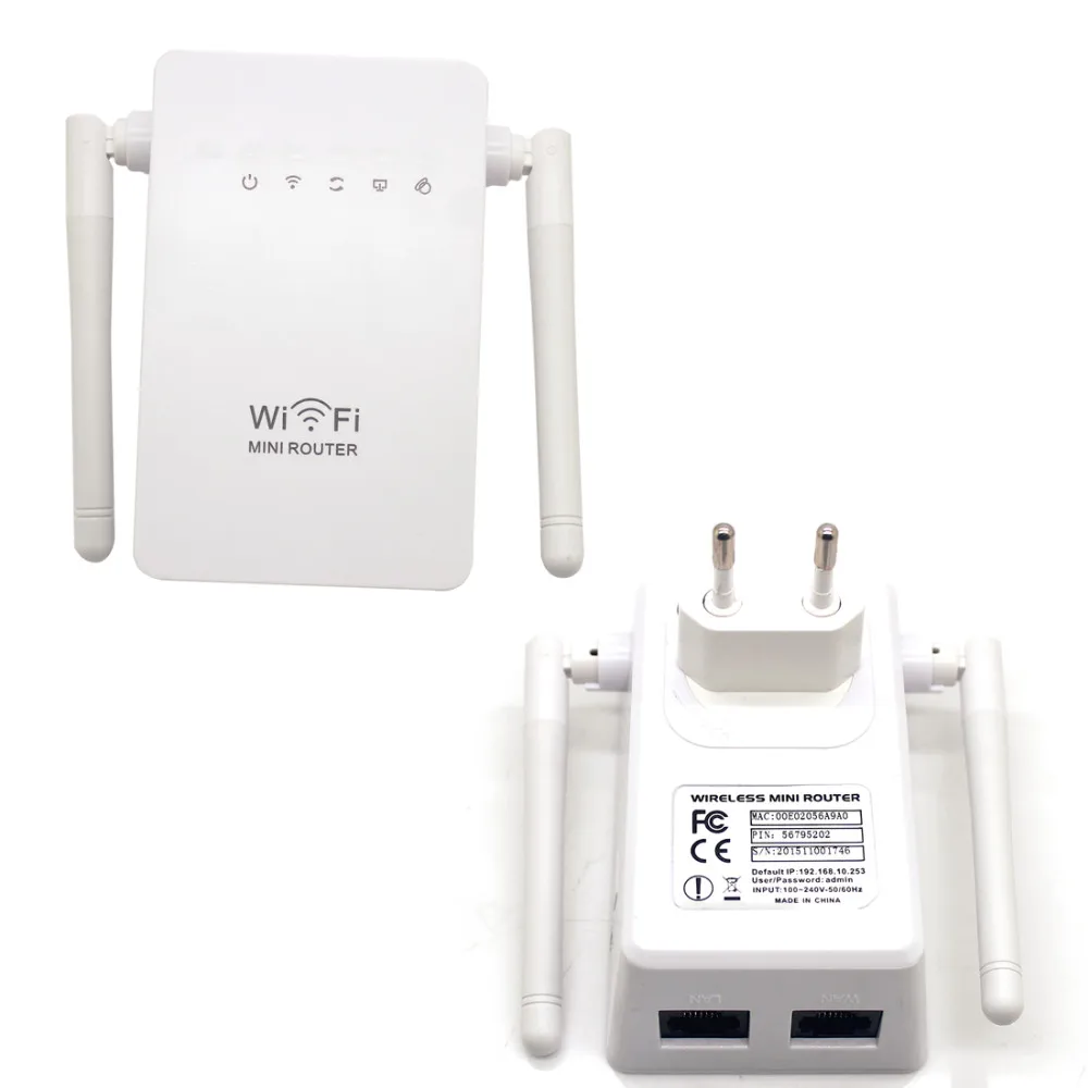 NOYOKERE 300 Мбит/с сеть ретрансляции Wi-Fi усилитель широкого диапазона N300 одно увеличение двойные внешние антенны ЕС, США, AU, Великобритания штекер