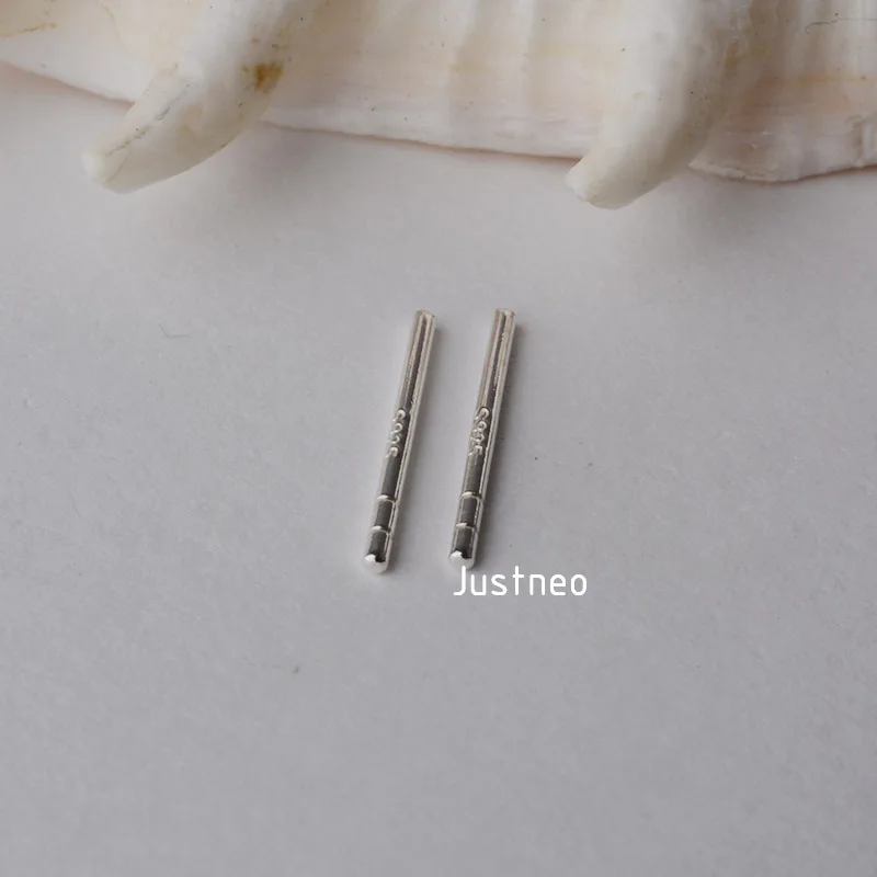 Solid 925 Sterling Silver Earring Studs Pin Ear Post Stem Findings ,1pair