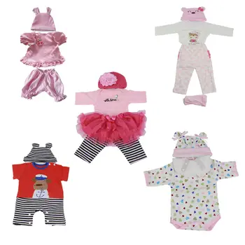 

Reborn Baby Clothing Silicone Vinyl Dolls Clothes Fit Suit For 17" 18" 20" 22" American Girl Doll Clothes American Girl Doll