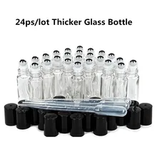 10ml Plain Clear Glass Perfume Roll on Bottle with Stainless Steel Roller Ball Black Cap Lid for Essential Oil Aromatherapy 10ml Plain Clear Glass Perfume Roll on Bottle with Stainless Steel Roller Ball Black Cap Lid for Essential Oil Aromatherapy