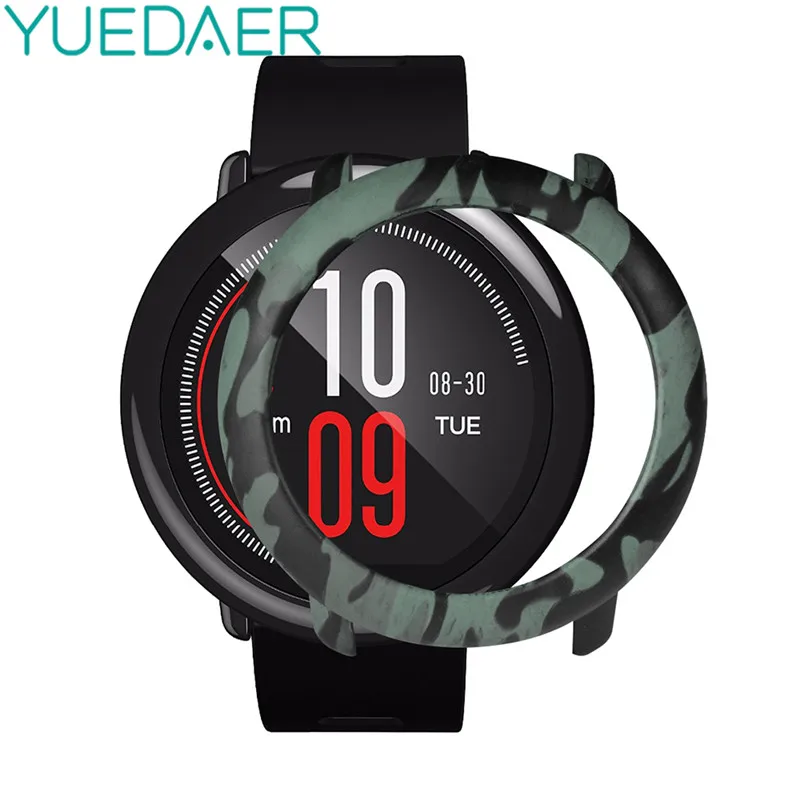 

YUEDAER Protective Case For Xiaomi Amazfit Pace Camouflage Cover Bumper Frame Coque For Amazfit Pace 1 Accessories Army Green