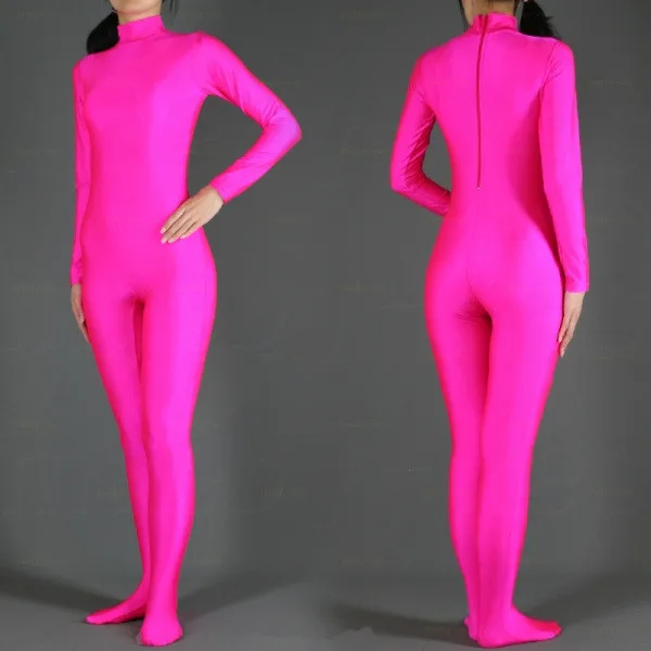 SWH006) Белый спандекс Zentai полный тела обтягивающий комбинезон Zentai костюм боди костюм для женщин/мужчин трико лайкра Одежда для танцев - Цвет: rose