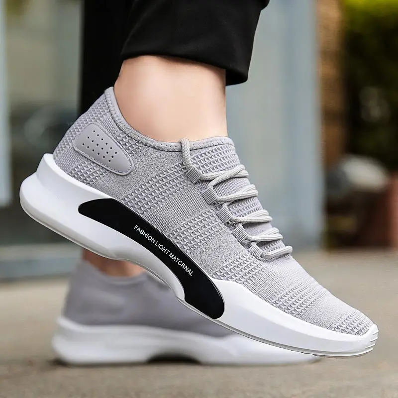 

Summer Breathable Playeras De Hombre Men Shoes Sneakers Man Sport Shoes Men's Running Shoes Sports Gray Walk Tennis 2019 C-221
