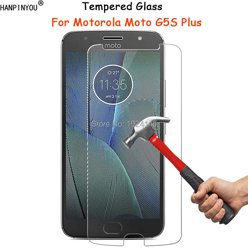 Прозрачное закаленное стекло для Motorola Moto G5S Plus 5 дюйма защита экрана ультратонкая