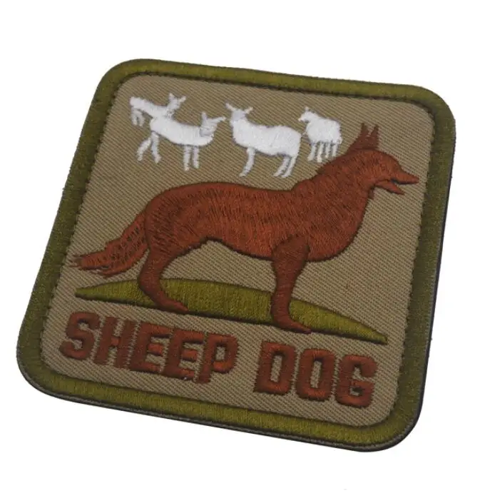 Вышитая нашивка Collie Ask Pet сервис собака тактика 3D армейский значок с надписью Военная эмблема Вышитая эмблема одежда - Цвет: A