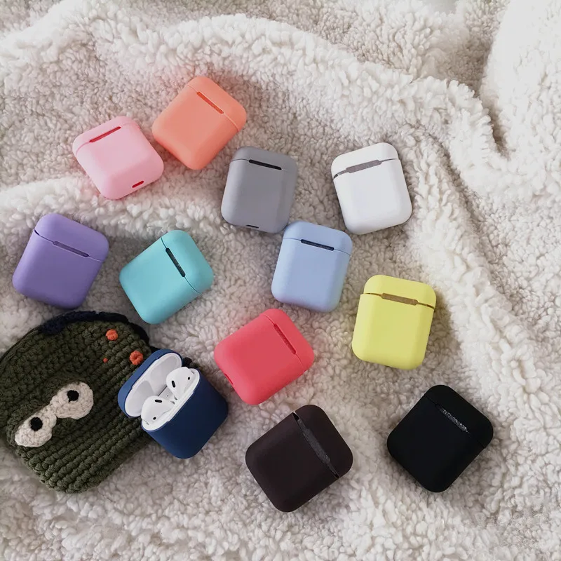 

Soft Silicone Earphone Case For Apple AirPods Cover Wireless Bluetooth Headphone Air Pods Pouch Protective AirPod Accessories