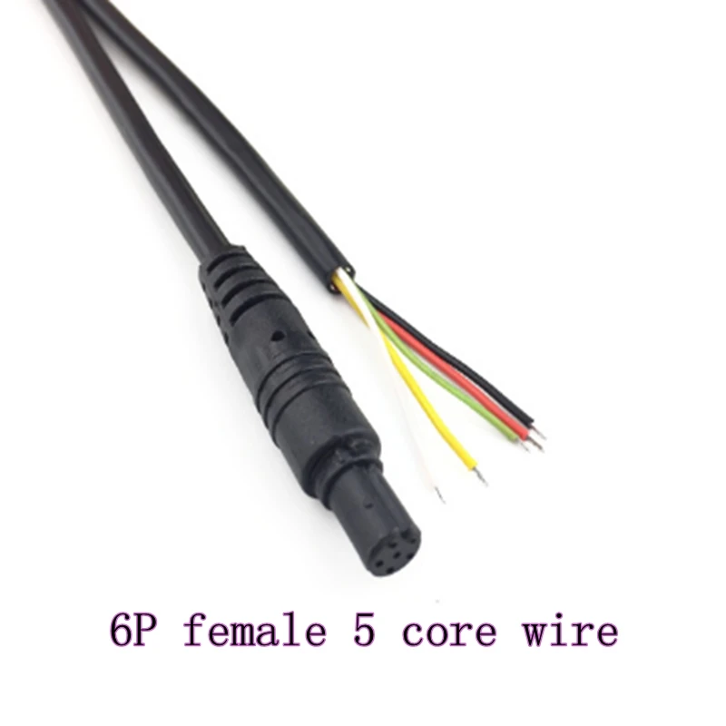 

Car wire reversing camera line Car 6P 5-core wire head back extension