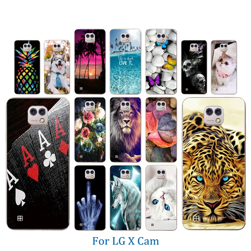 Чехол для LG X Cam мягкий чехол из ТПУ с узором Marb K580 K580DS 5 2 дюйма чехлы телефонов |